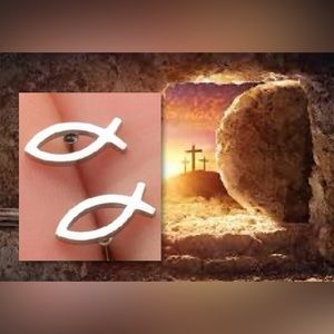 $2 Fish stainless steel stud earrings. New $2 if bundled